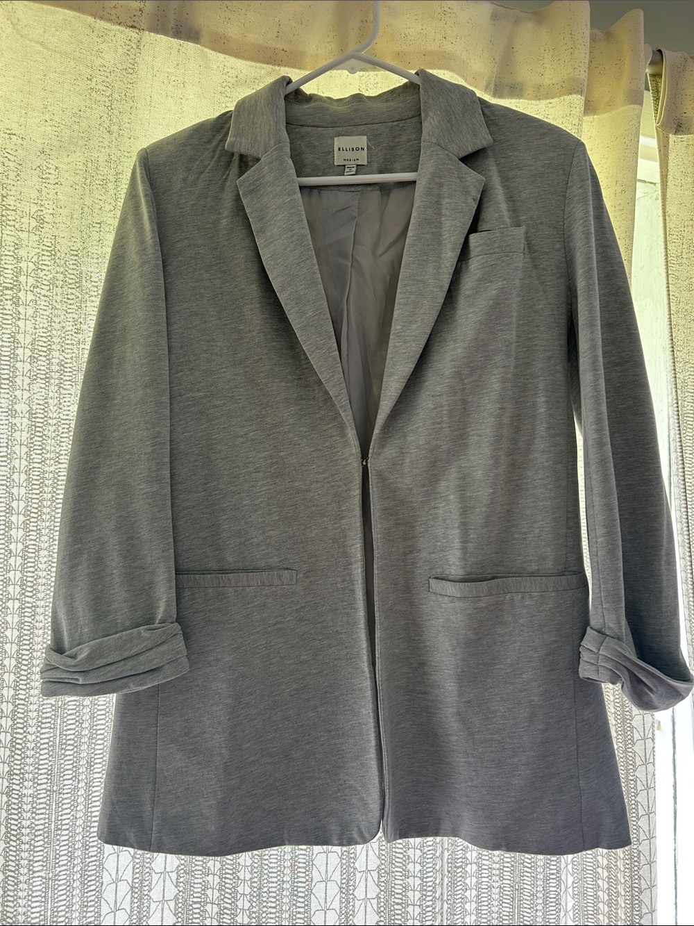 Ellison Heather Gray Longline Blazer